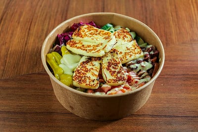 Bol halloumi grillé