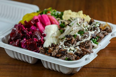 Assiette shawarma bœuf